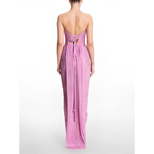 Maria Lucia Hohan Jasleen Gown in Baby Pink, view 4