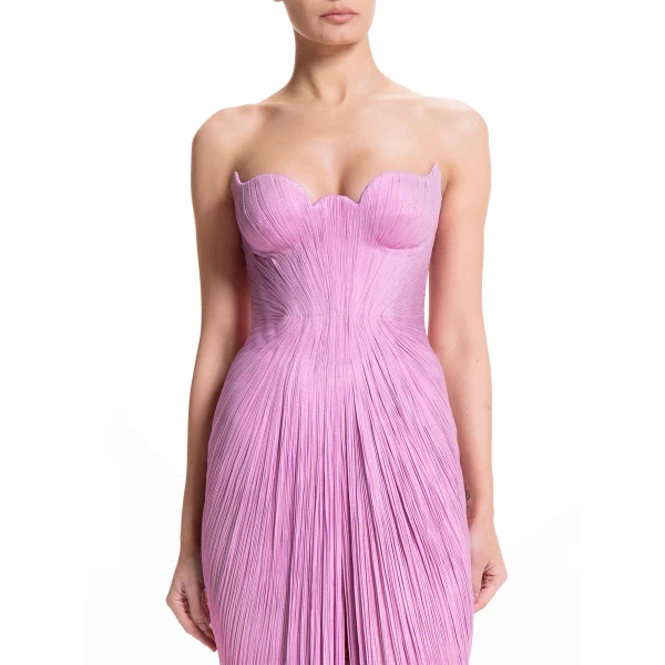 Maria Lucia Hohan Jasleen Gown in Baby Pink, view 5