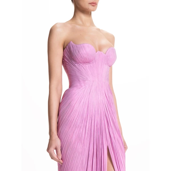 Maria Lucia Hohan Jasleen Gown in Baby Pink, view 6