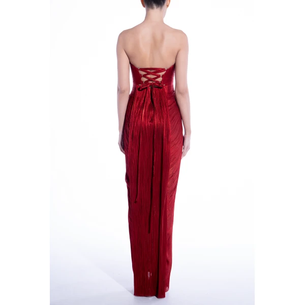 Maria Lucia Hohan Jasleen Gown in Salsa, view 5
