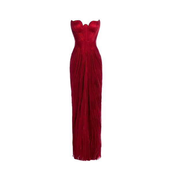 Maria Lucia Hohan Jasleen Gown in Salsa