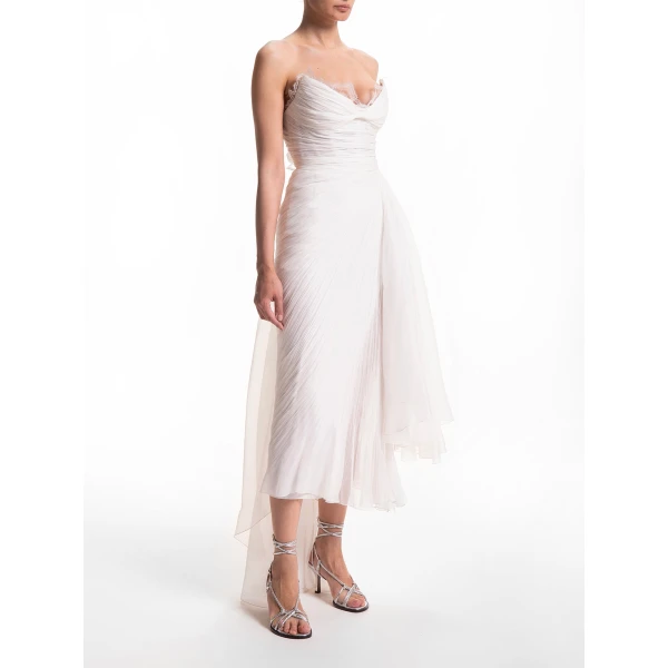Maria Lucia Hohan Jolie Gown in Pearl White, view 4