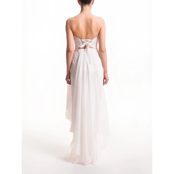 Maria Lucia Hohan Jolie Gown in Pearl White, view 5
