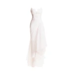 Maria Lucia Hohan Jolie Gown in Pearl White