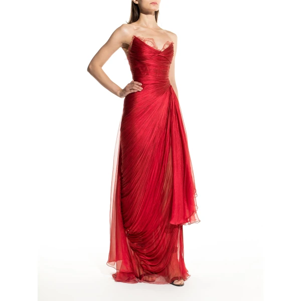 Maria Lucia Hohan Jolie Gown in Salsa, view 3