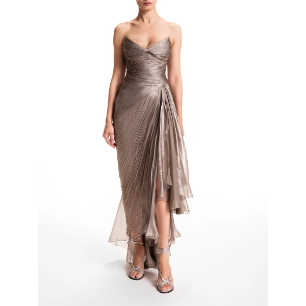 Maria Lucia Hohan Jolie Gown in Woodsmoke, view 2