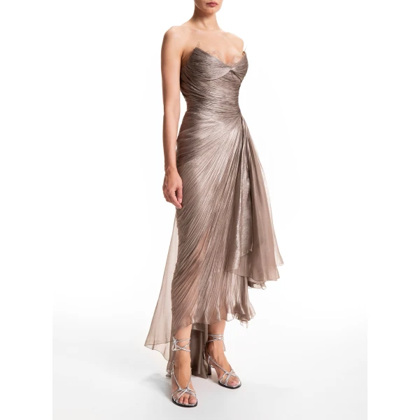 Maria Lucia Hohan Jolie Gown in Woodsmoke, view 3