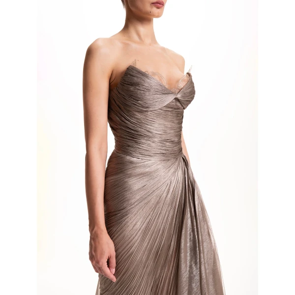Maria Lucia Hohan Jolie Gown in Woodsmoke, view 6