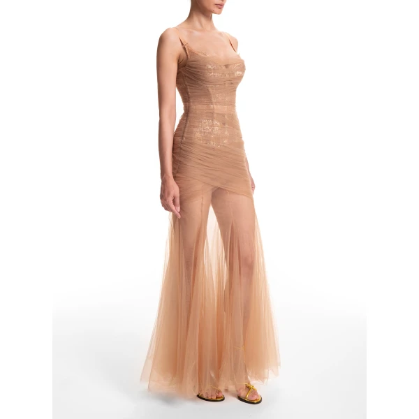 Maria Lucia Hohan Juanita Gown in Caramel, view 4