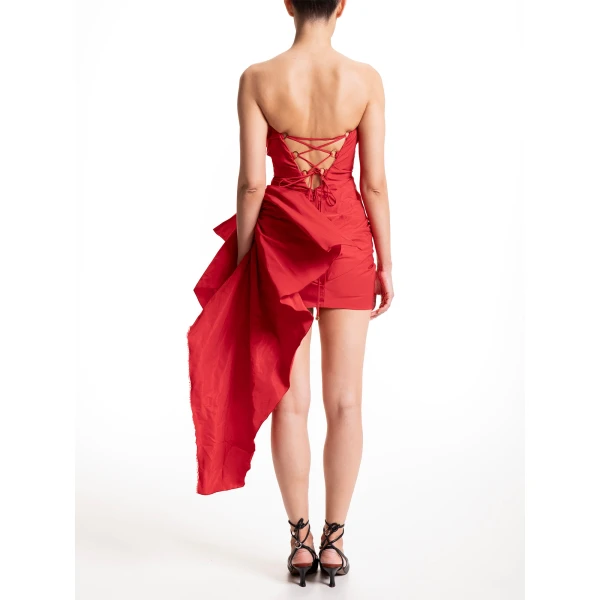 Maria Lucia Hohan Karime Gown in Red, view 6