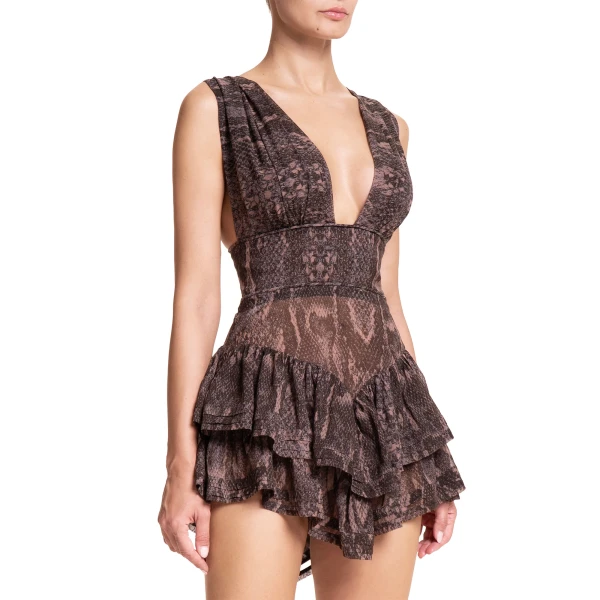 Maria Lucia Hohan Latonya Mini Dress in Nomad, view 6