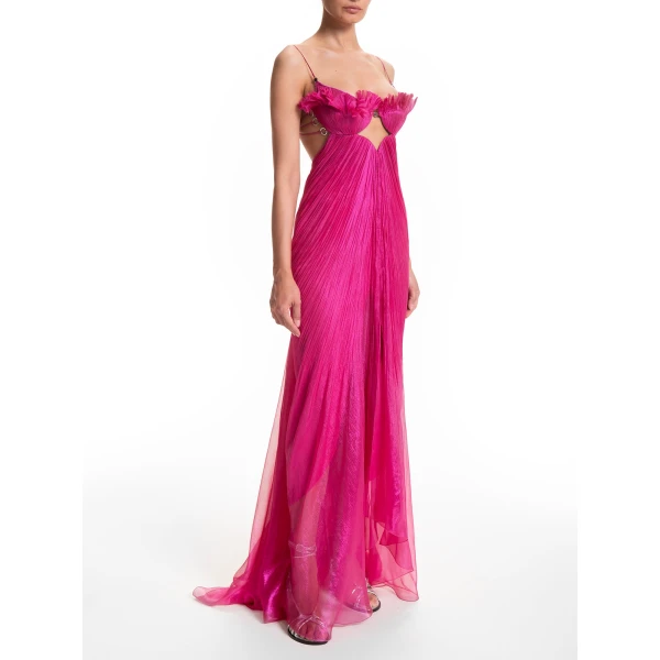 Maria Lucia Hohan Lupita Gown in Begonia, view 3