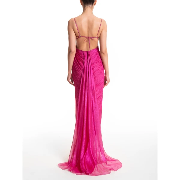 Maria Lucia Hohan Lupita Gown in Begonia, view 4