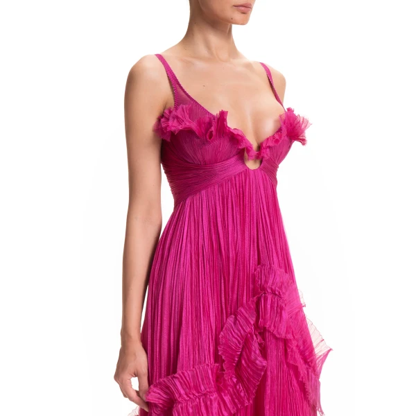 Maria Lucia Hohan Matea Gown in Begonia, view 6
