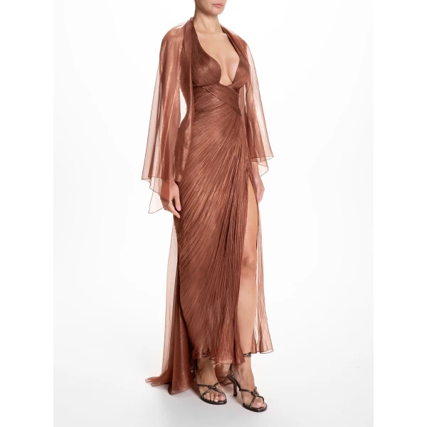 Maria Lucia Hohan Milagros Gown in Chocolate, view 6