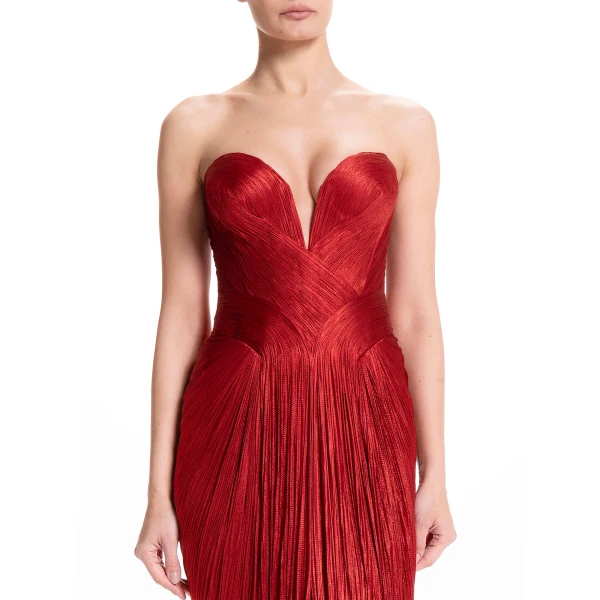 Maria Lucia Hohan Noor Gown in Salsa, view 6