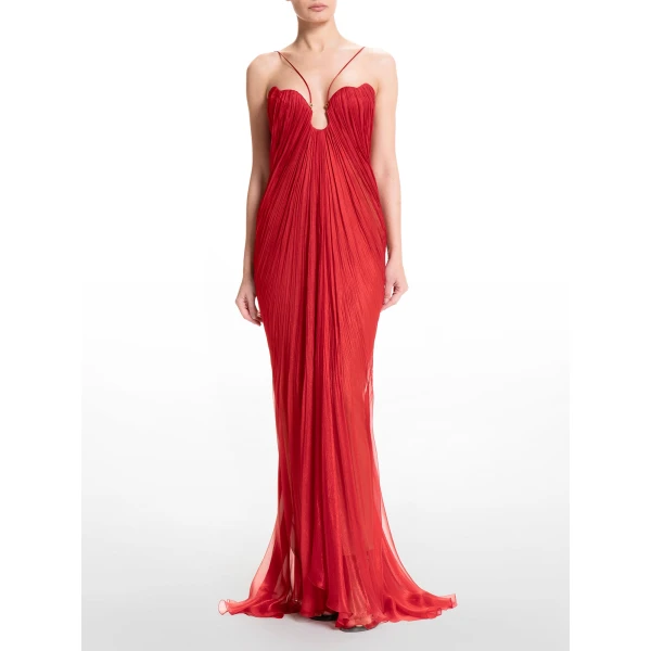 Maria Lucia Hohan Pia Gown in Salsa, view 2