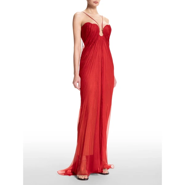 Maria Lucia Hohan Pia Gown in Salsa, view 3