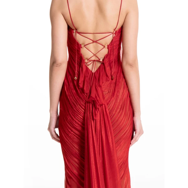 Maria Lucia Hohan Pia Gown in Salsa, view 6