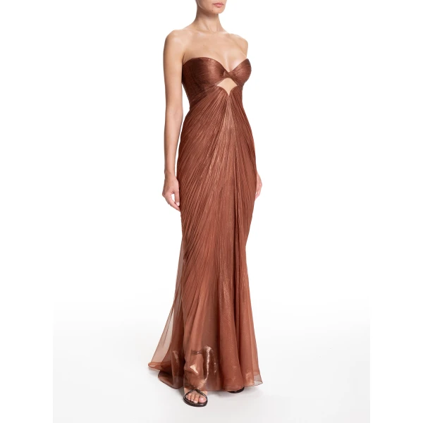 Maria Lucia Hohan Rachel Gown in Chocolate, view 3