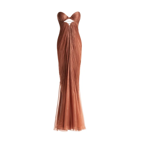 Maria Lucia Hohan Rachel Gown in Chocolate