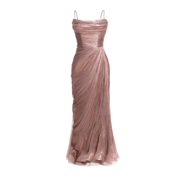 Maria Lucia Hohan Regina Gown in Creme Brulee, view 2