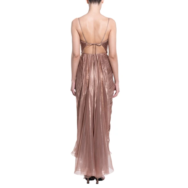 Maria Lucia Hohan Regina Gown in Creme Brulee, view 5