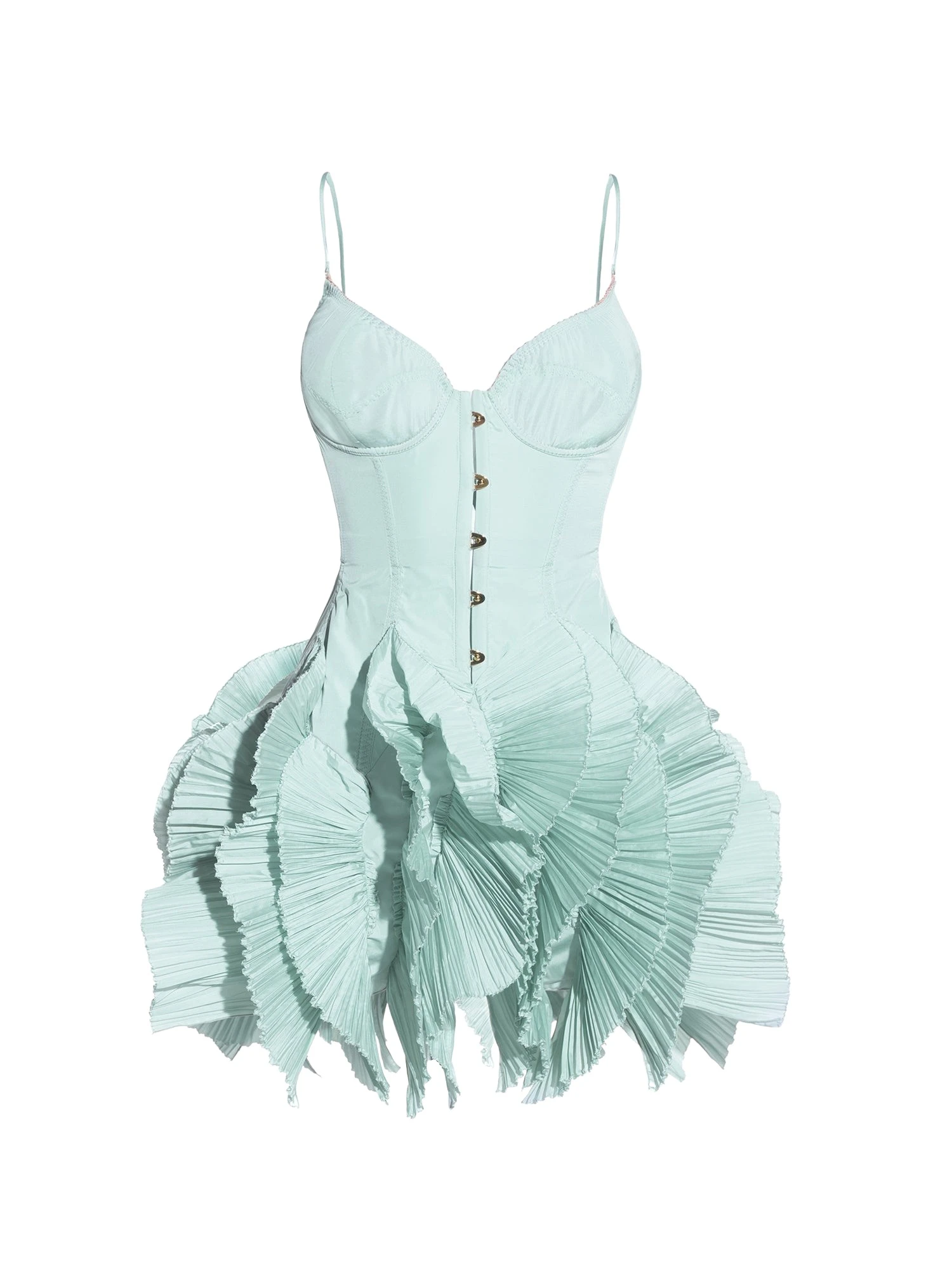 Maria Lucia Hohan Riri Mini Dress in Aqua
