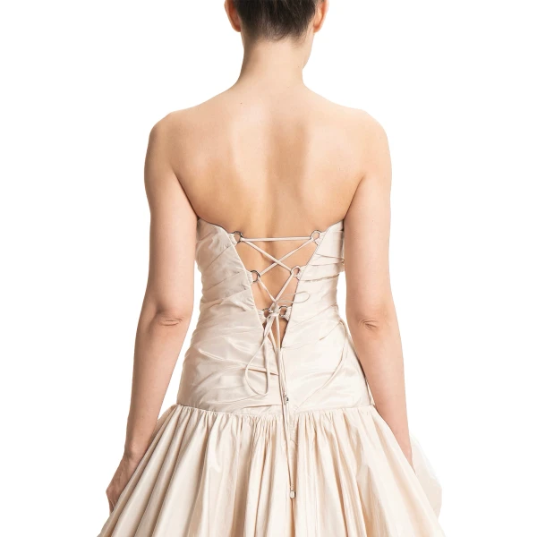 Maria Lucia Hohan Risa Mini Dress in Nude, view 5