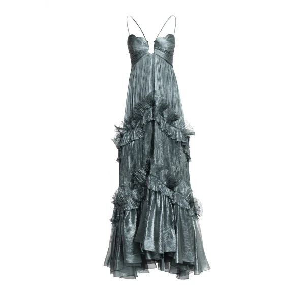Maria Lucia Hohan Roxene Gown in Bosco, view 2