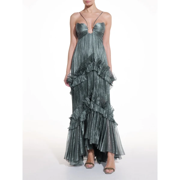 Maria Lucia Hohan Roxene Gown in Bosco, view 3