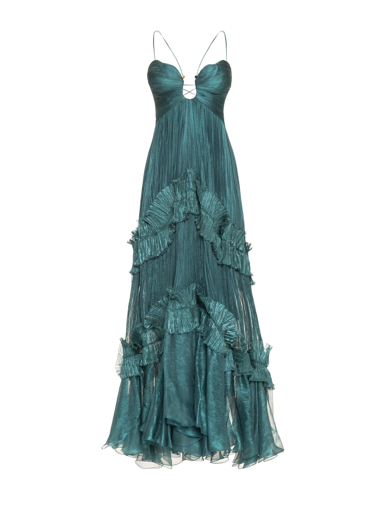 Maria Lucia Hohan Roxene Gown in Teal