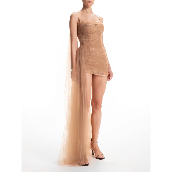 Maria Lucia Hohan Salome Gown in Caramel, view 3
