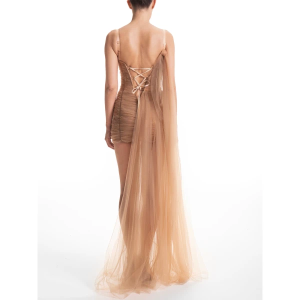 Maria Lucia Hohan Salome Gown in Caramel, view 4