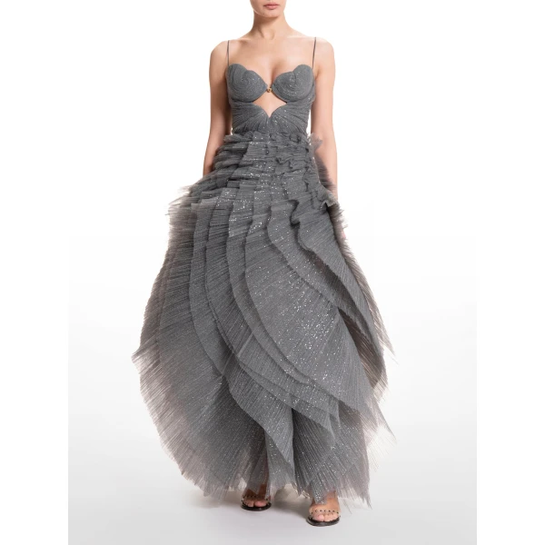 Maria Lucia Hohan Sureya Gown in Bosco, view 3