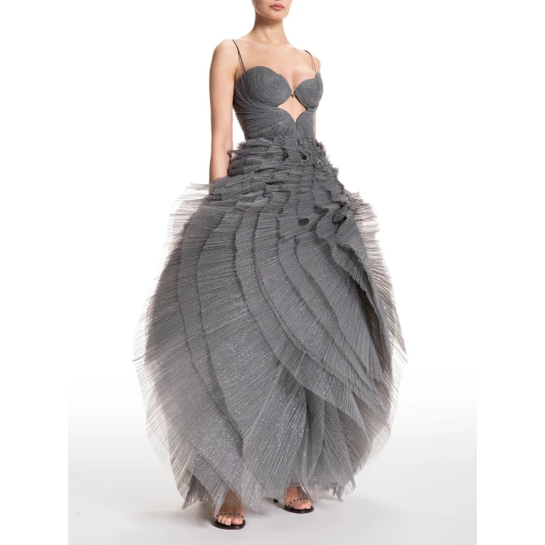 Maria Lucia Hohan Sureya Gown in Bosco, view 4