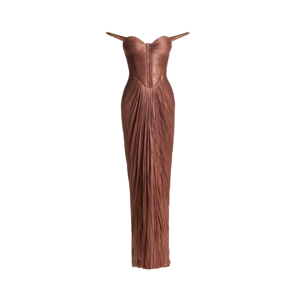 Maria Lucia Hohan Susie Gown in Chocolate