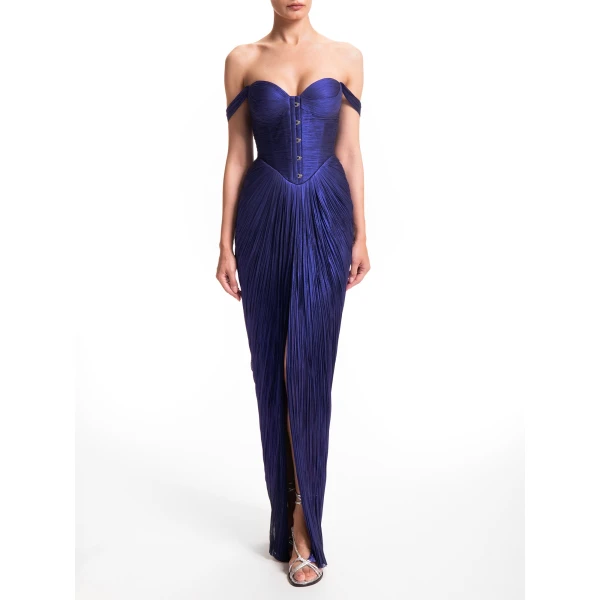 Maria Lucia Hohan Susie Gown in Galaxy, view 2