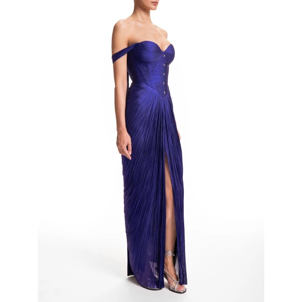 Maria Lucia Hohan Susie Gown in Galaxy, view 3