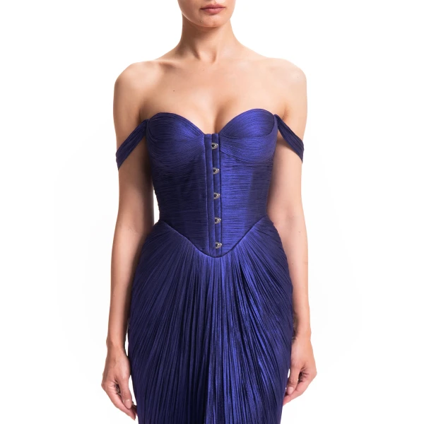 Maria Lucia Hohan Susie Gown in Galaxy, view 5