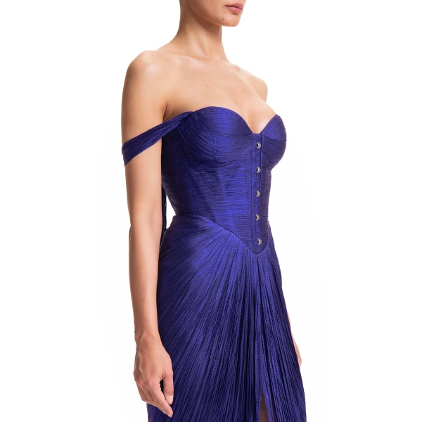 Maria Lucia Hohan Susie Gown in Galaxy, view 6