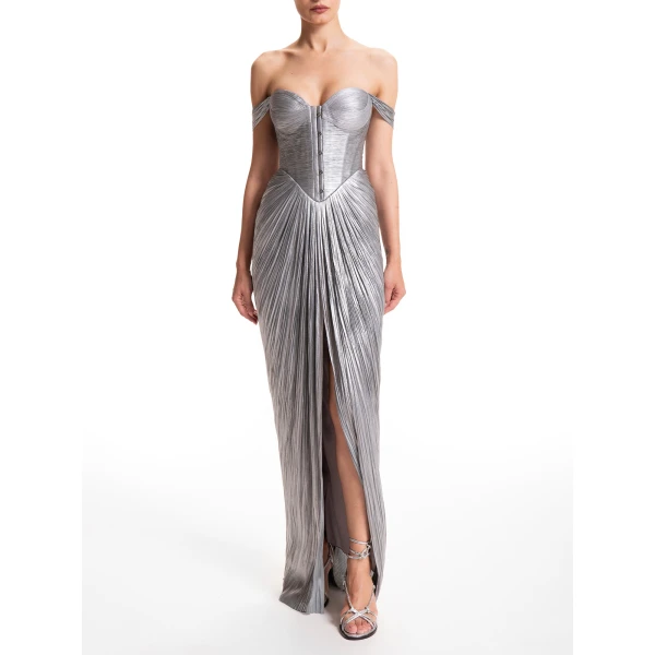 Maria Lucia Hohan Susie Gown in Ice Blue, view 2