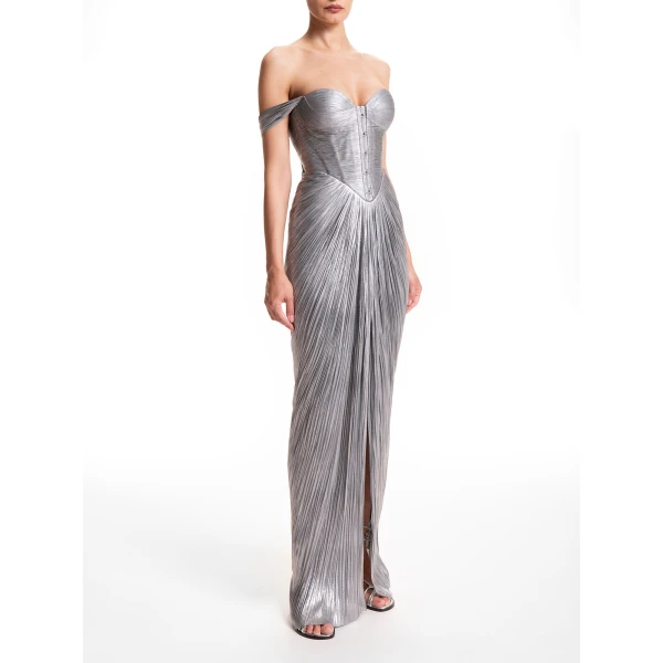 Maria Lucia Hohan Susie Gown in Ice Blue, view 3