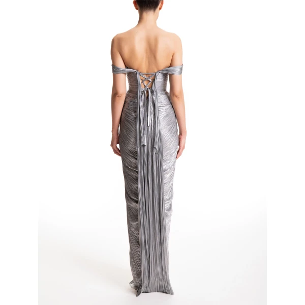 Maria Lucia Hohan Susie Gown in Ice Blue, view 4