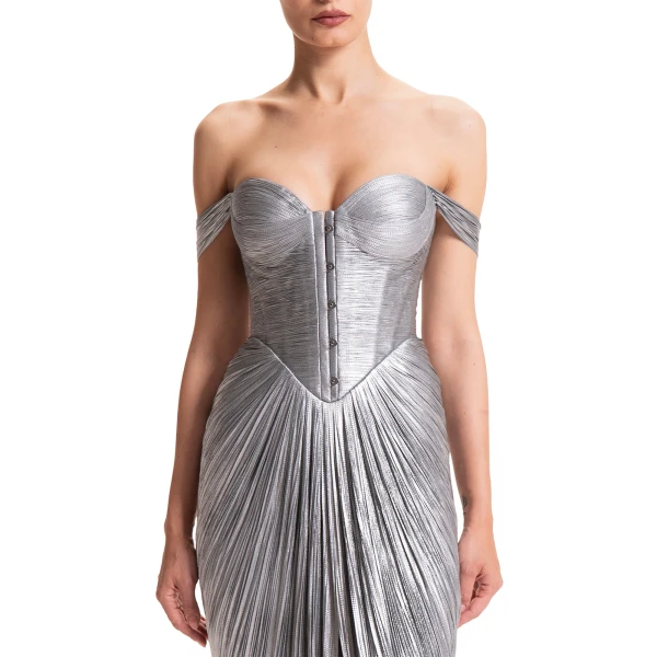 Maria Lucia Hohan Susie Gown in Ice Blue, view 5