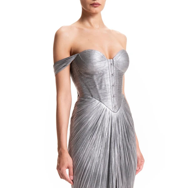 Maria Lucia Hohan Susie Gown in Ice Blue, view 6