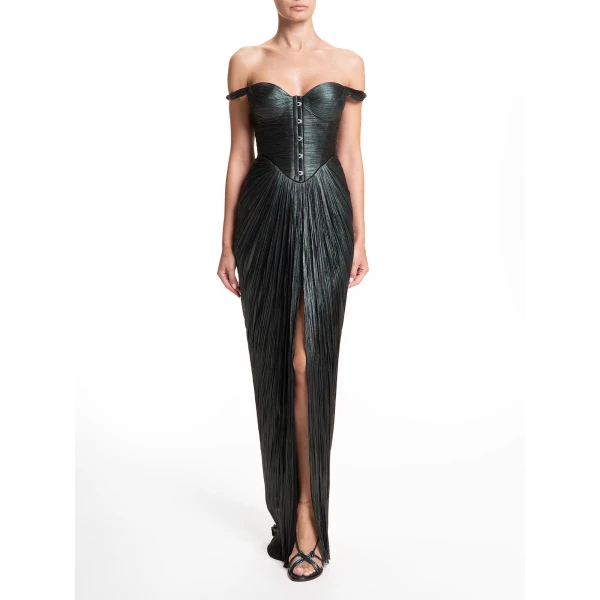 Maria Lucia Hohan Susie Gown in Jungle, view 2