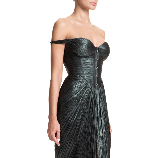 Maria Lucia Hohan Susie Gown in Jungle, view 6