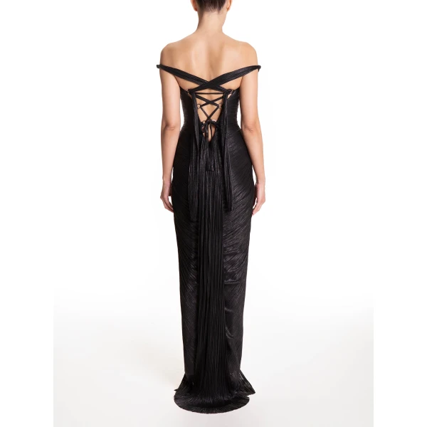 Maria Lucia Hohan Susie Gown in Mascara, view 4