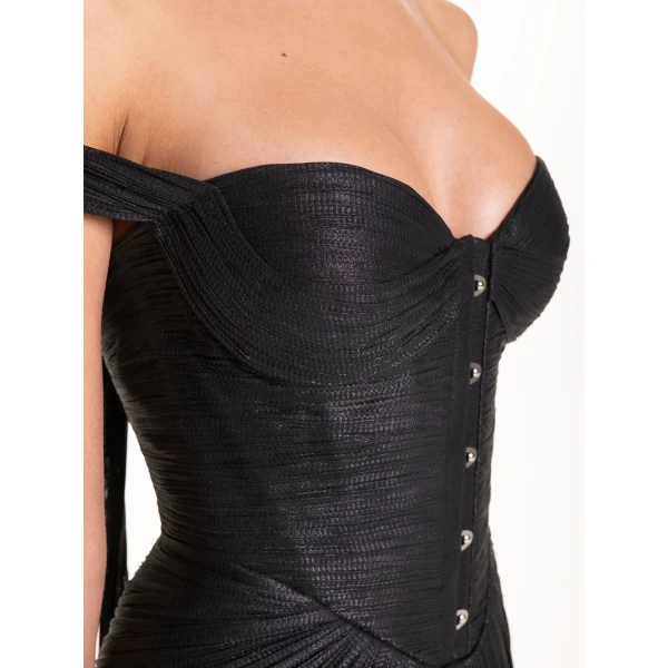 Maria Lucia Hohan Susie Gown in Mascara, view 6